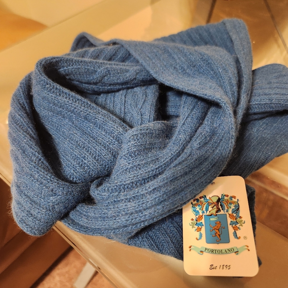 Portolano Classic Blue Knit Wrap